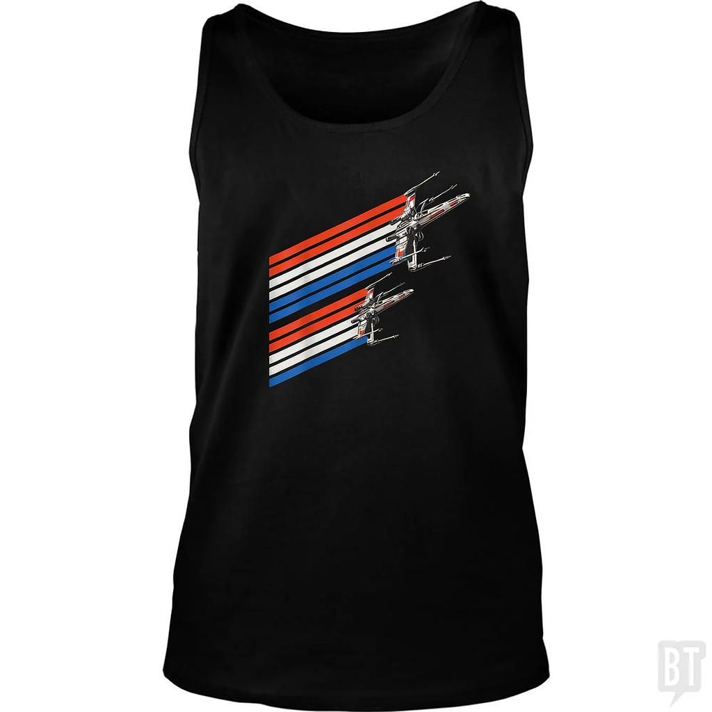 BustedTees: American Fighters Tank Top