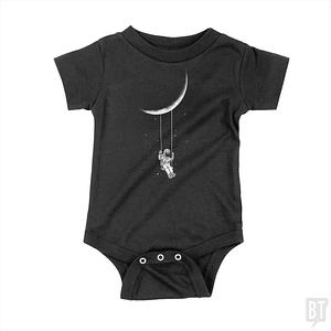 Graphic for Astronaut on Moon Swing Baby One-Piece