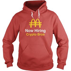 Graphic for Hiring Crypto Bros Hoodie