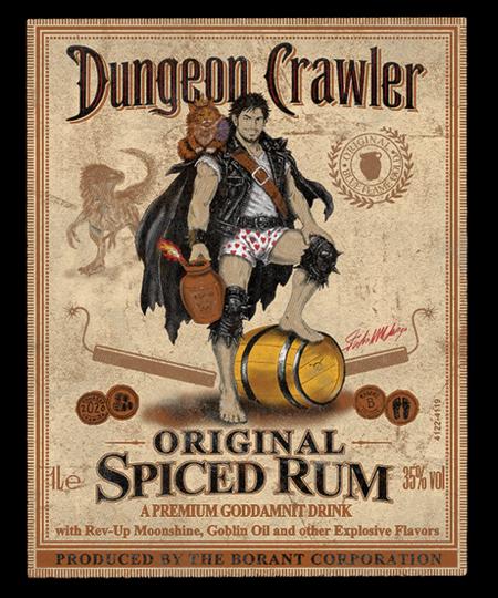 Qwertee: Dungeon Crawler – Spiced Rum