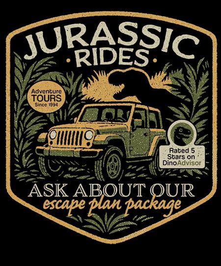 Qwertee: Jurassic Rides