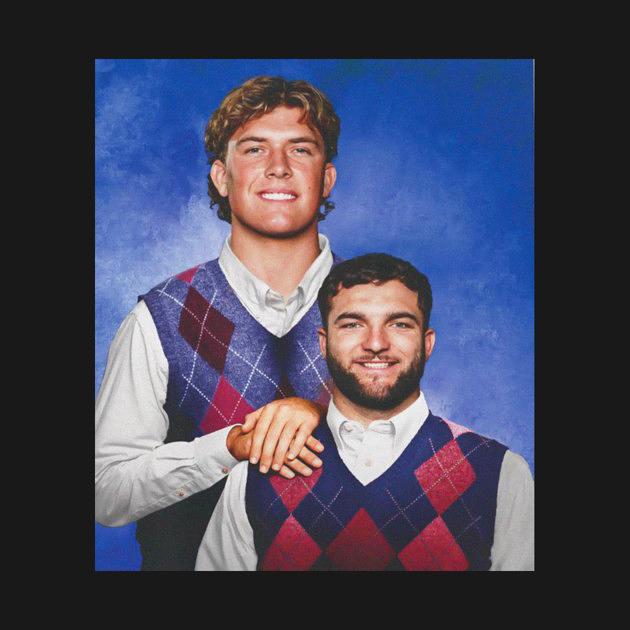 TeePublic: Vintage New York Football Jaxson Dart, Cam Skattebo Step Brothers