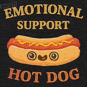 Graphic for Emotional Support Hot Dog