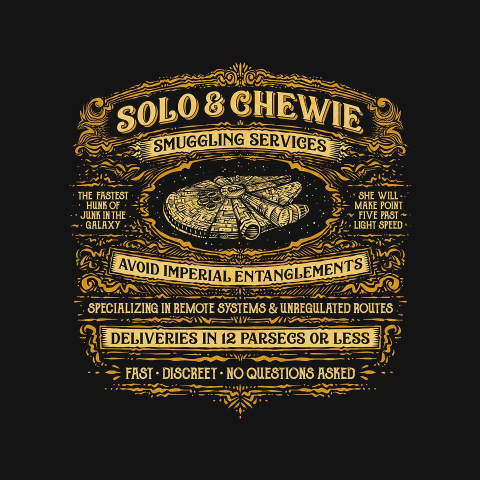 TeeFury: Solo And Chewie Smuggling Services