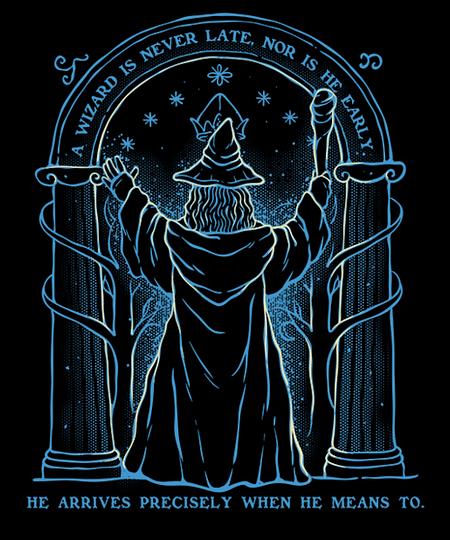 Qwertee: A Wizard is Never Late