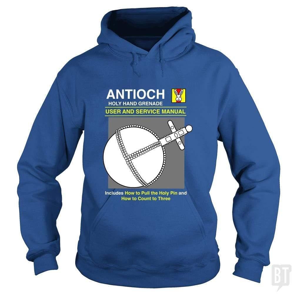 BustedTees: Antioch Holy Hand Grenade Hoodie