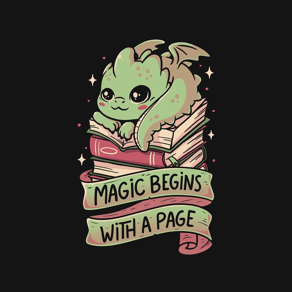 TeeFury: Magic Begins With A Page