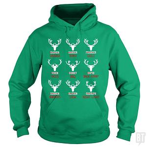 Graphic for Reindeer Emoticon Hoodie