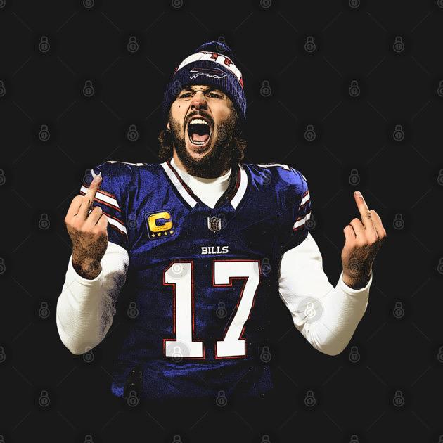 TeePublic: Midle finger josh allen