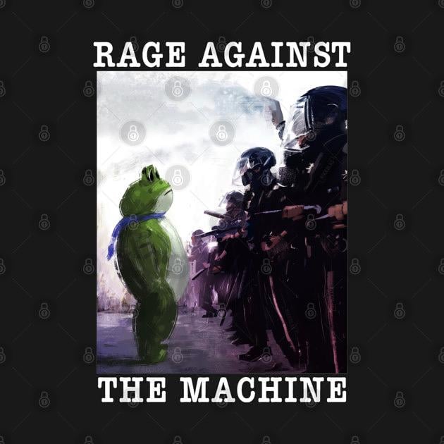 TeePublic: Rage Against The Machine Portland Frog Protest