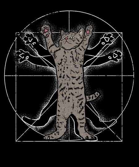 Qwertee: vitruvian cat