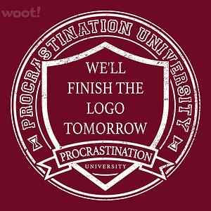 Graphic for Procrastination University Logo