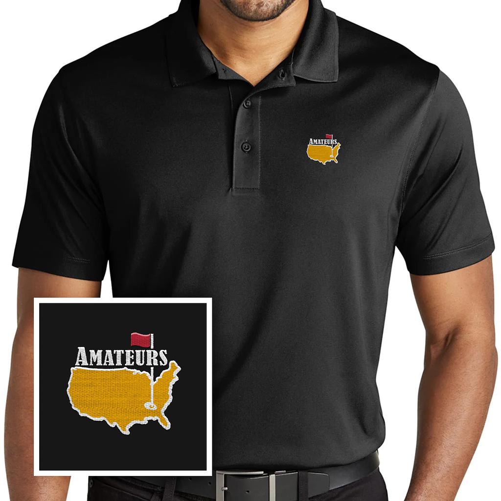 BustedTees: Amateurs Polo Shirt