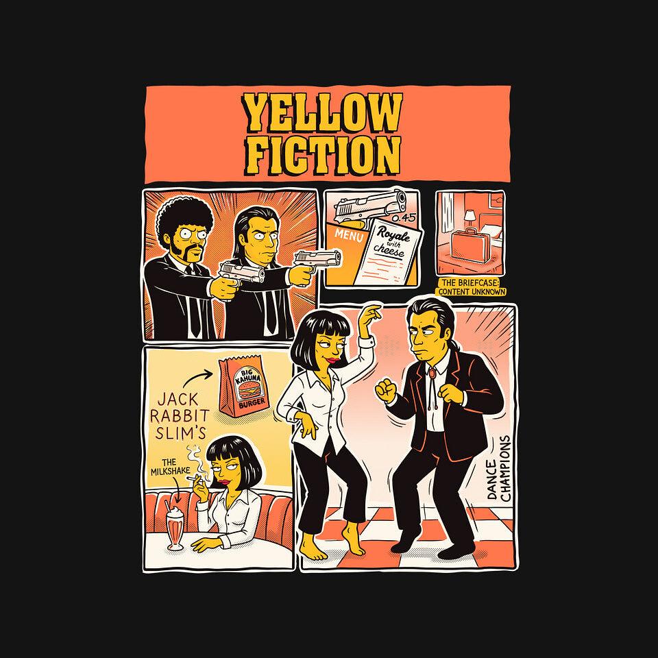TeeFury: Yellow Fiction