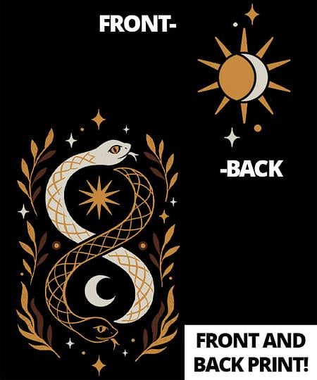 Qwertee: Gold Ouroboros