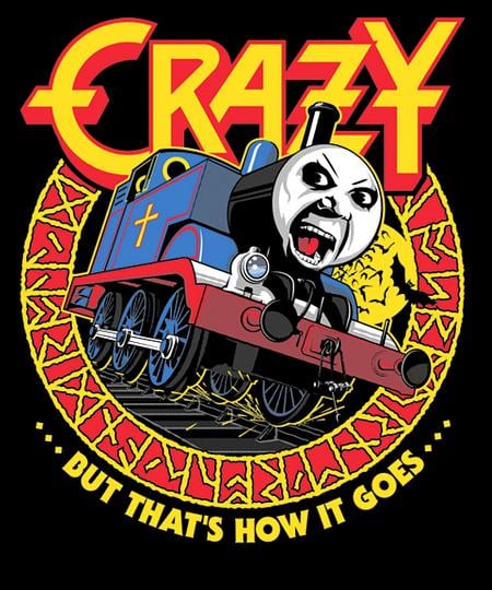Qwertee: CRAZY TRAIN