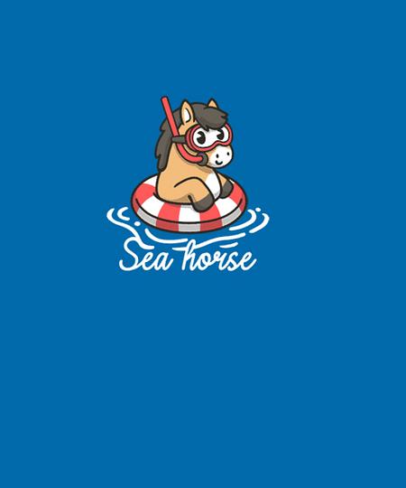 Qwertee: literal sea horse