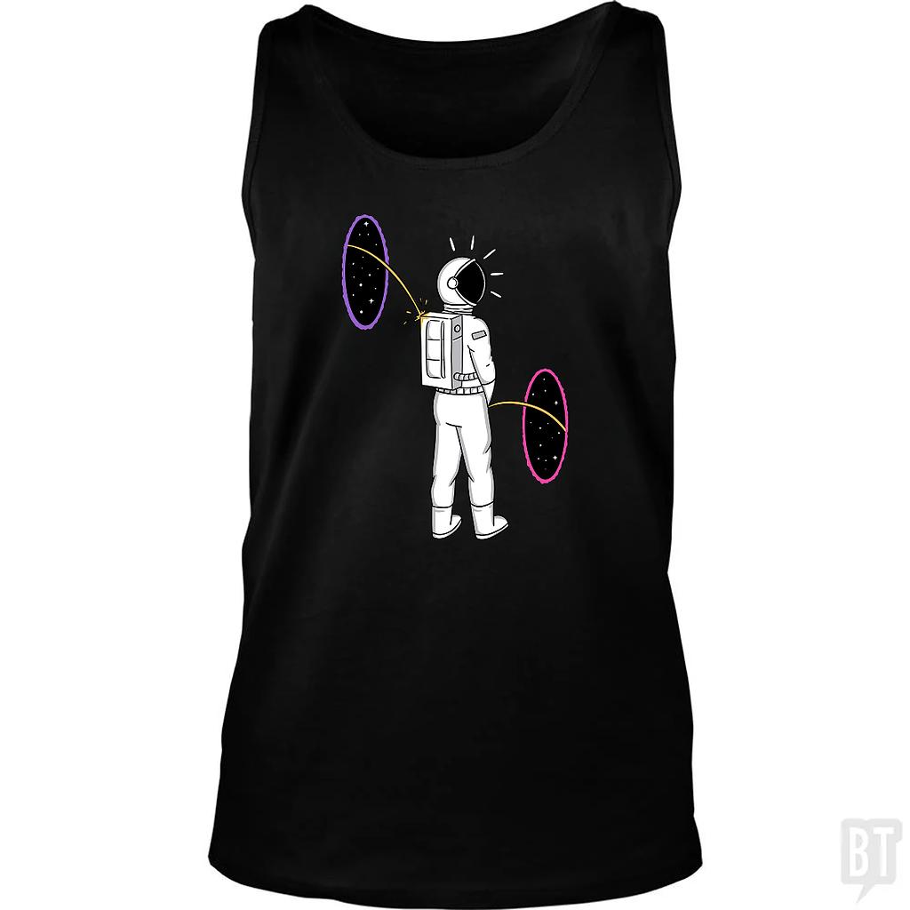 BustedTees: Space Portal Tank Top