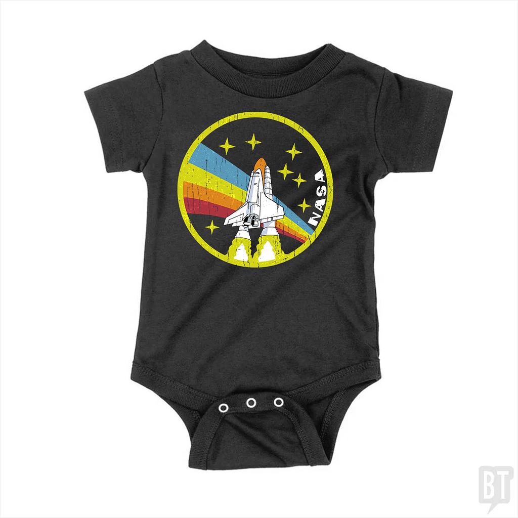 BustedTees: Nasa Vintage Colors Baby One-Piece