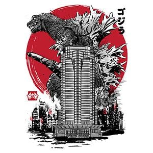 Graphic for Classic kaiju attack on Nakatomi