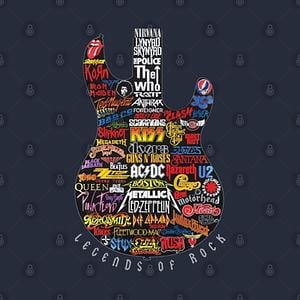 Graphic for Legends of Rock – Iconic Bands in One Guitar