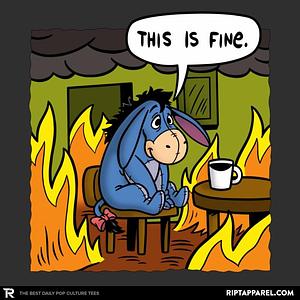 Graphic for Stuffed Donkey Is Fine