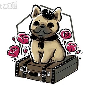 Graphic for Frenchie Travel Suitcase