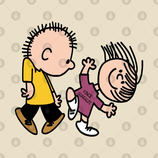 TeePublic: Peanuts Greatest Hits - Rockin out to 'Linus and 'lucy