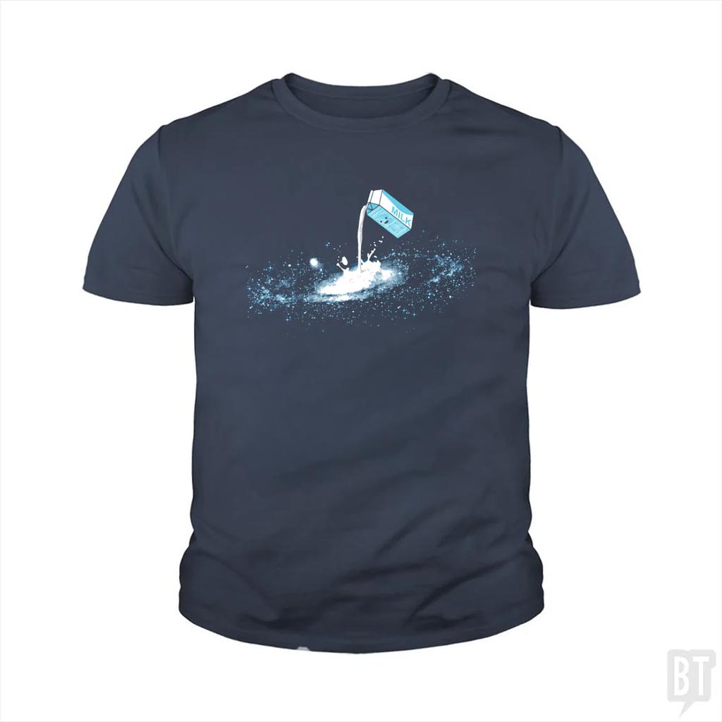 BustedTees: Milky Way Kids Shirt