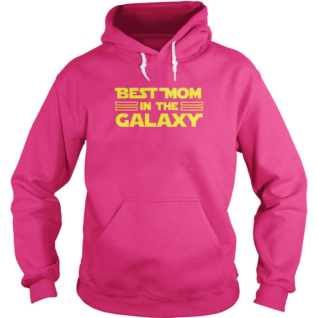 BustedTees: Best Mom In The Galaxy Hoodie