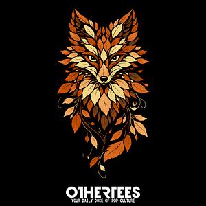 Graphic for Leafy fox t-shirt.