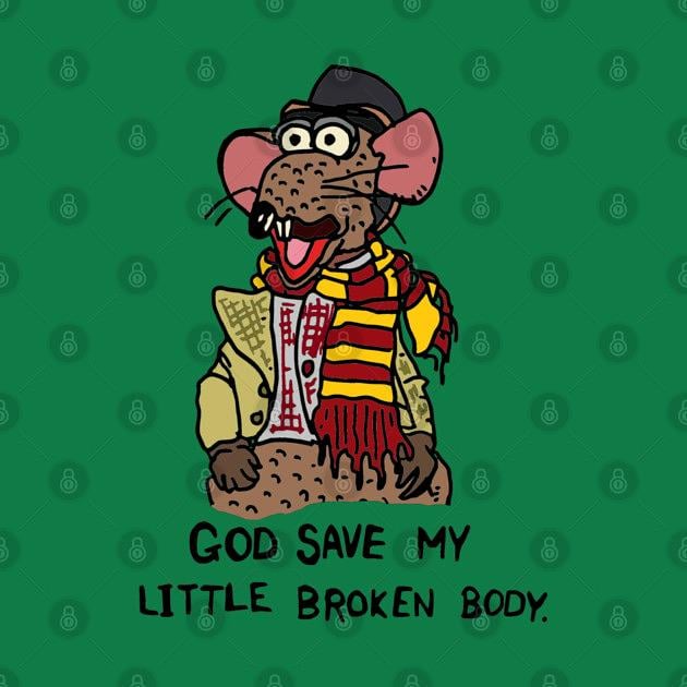 TeePublic: Muppet Christmas Carol - Rizzo's little broken body