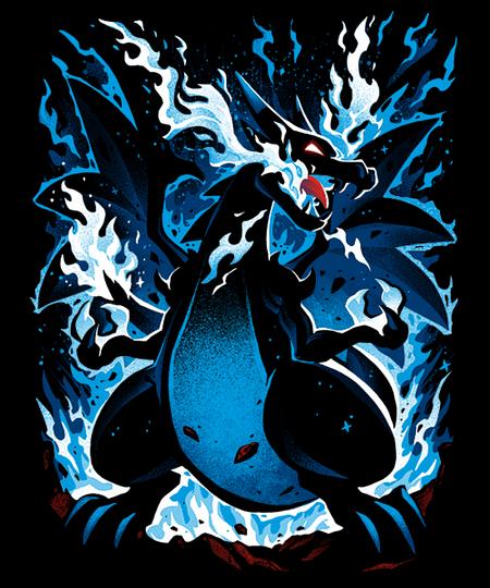 Qwertee: The Roaring Blue Flames