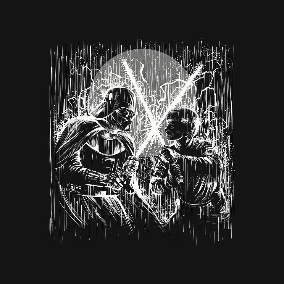 TeeFury: Father And Son Under The Rain