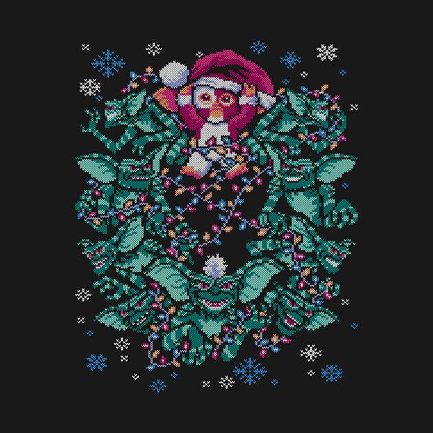 TeePublic: We Wish You a Gremlin Classic Christmas