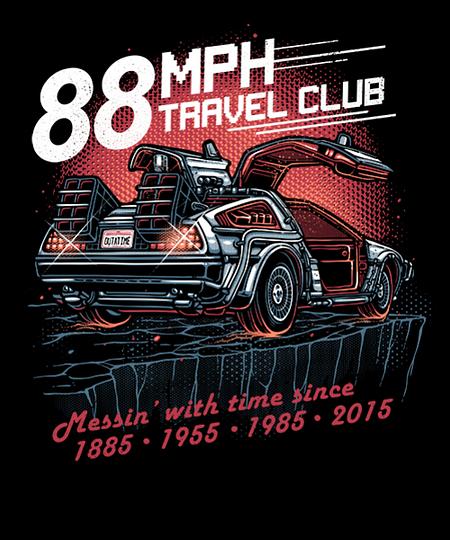 Qwertee: 88mph Travel Club