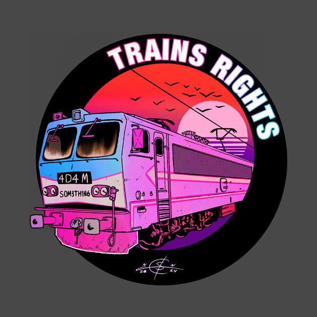 TeePublic: Trains Rights