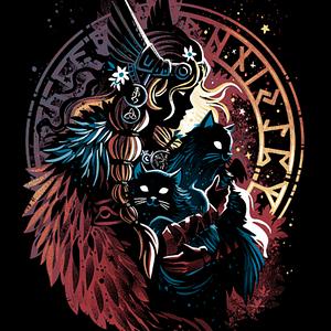 Graphic for Freyja the Goddess of Love and Cats