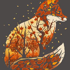Graphic for Autumn Fox Landscape