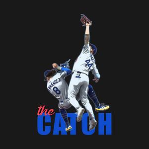 Graphic for Retro The Catch Los Angeles Champs Baseball Andy Pages- Kike Hernandez Dodgers