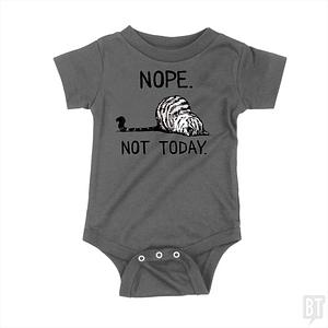 Graphic for Nope Not Today Cat Baby One-Piece