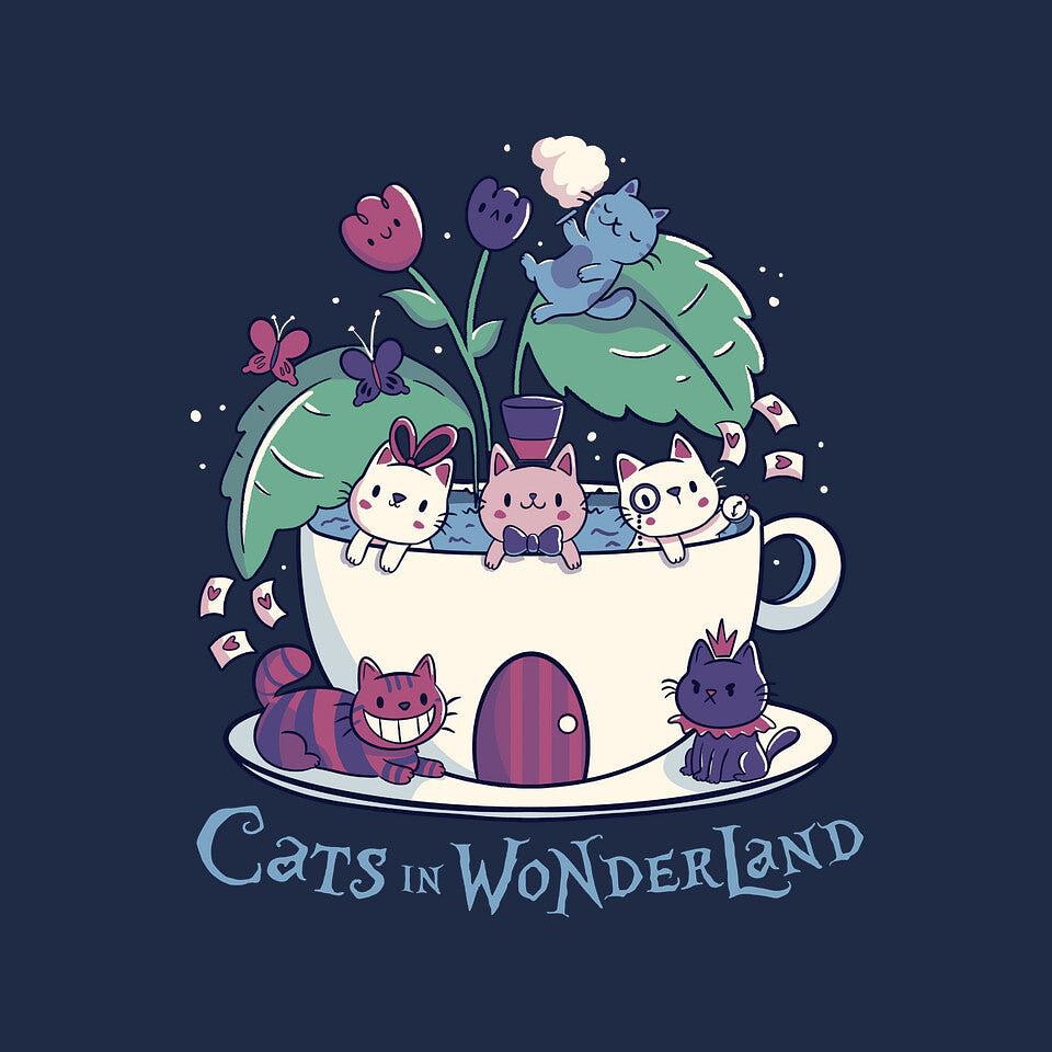 TeeFury: Alice Cats Tea