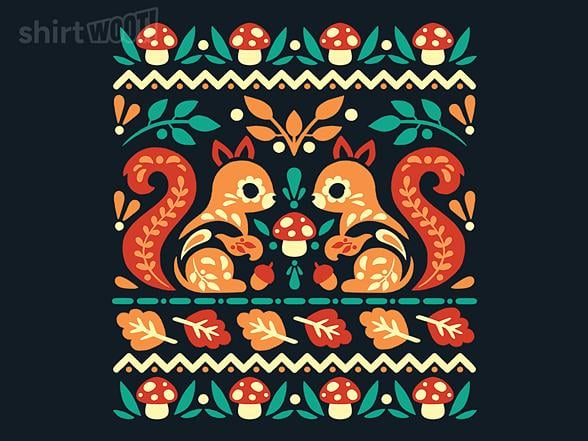 Woot!: Folk Squirrells Ugly Autumn Sweater