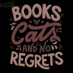 Graphic for Books Cats & No Regrets