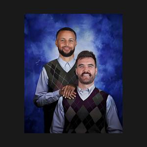 Graphic for Pat Spencer & Steph Curry Basketball Step Brothers