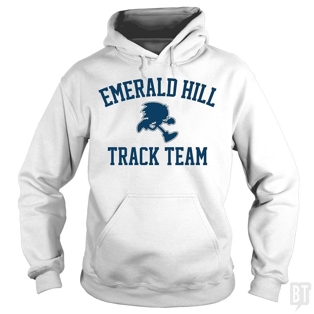 BustedTees: Emerald Hill Track Team Hoodie