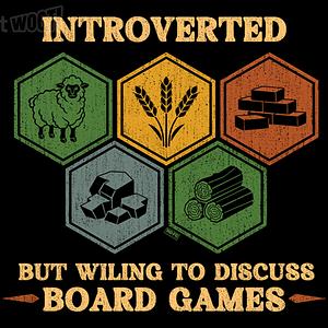 Graphic for Introverted But Willing To Discuss Board Games