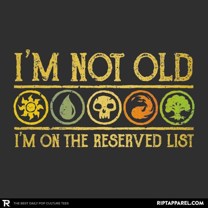 Ript: I Am On The Reserved List