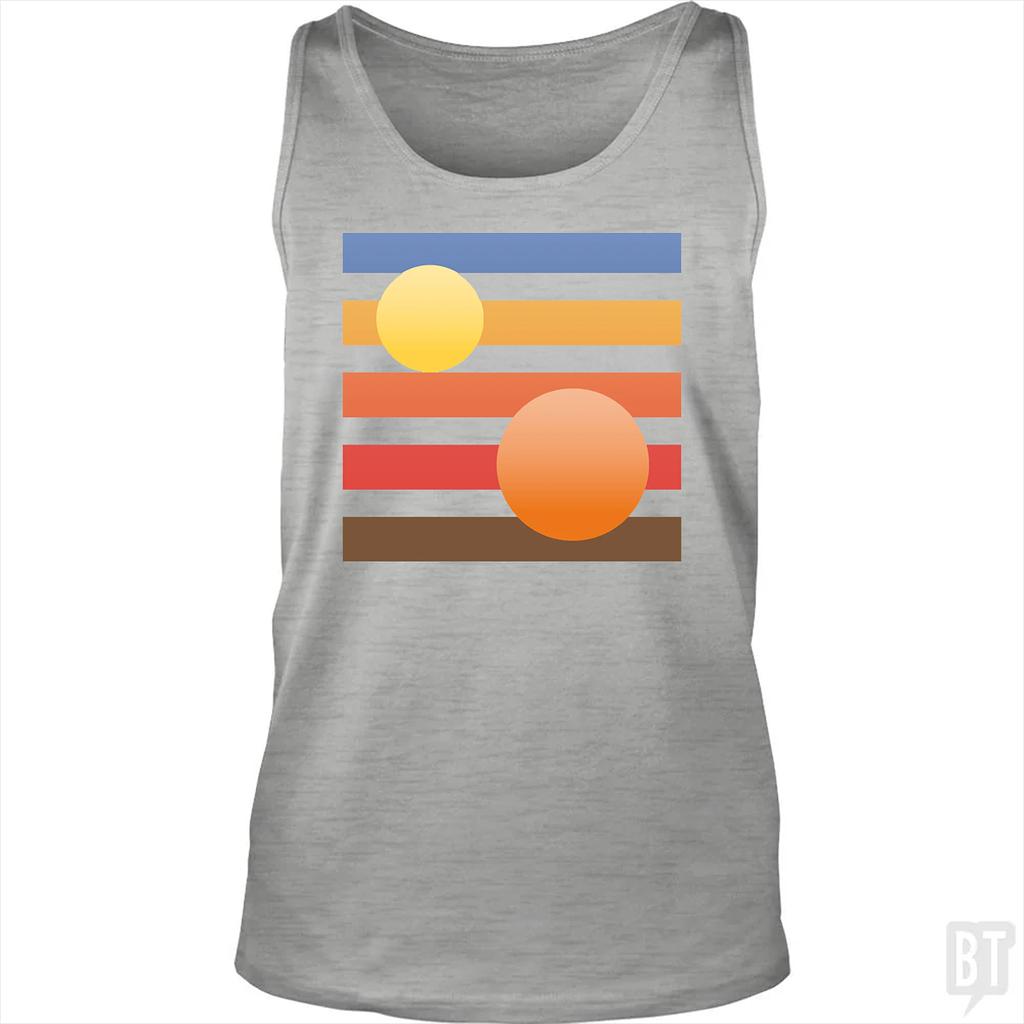 BustedTees: Artistic Tatooine Tank Top