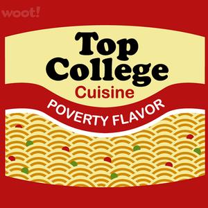 Graphic for Top College Cuisine